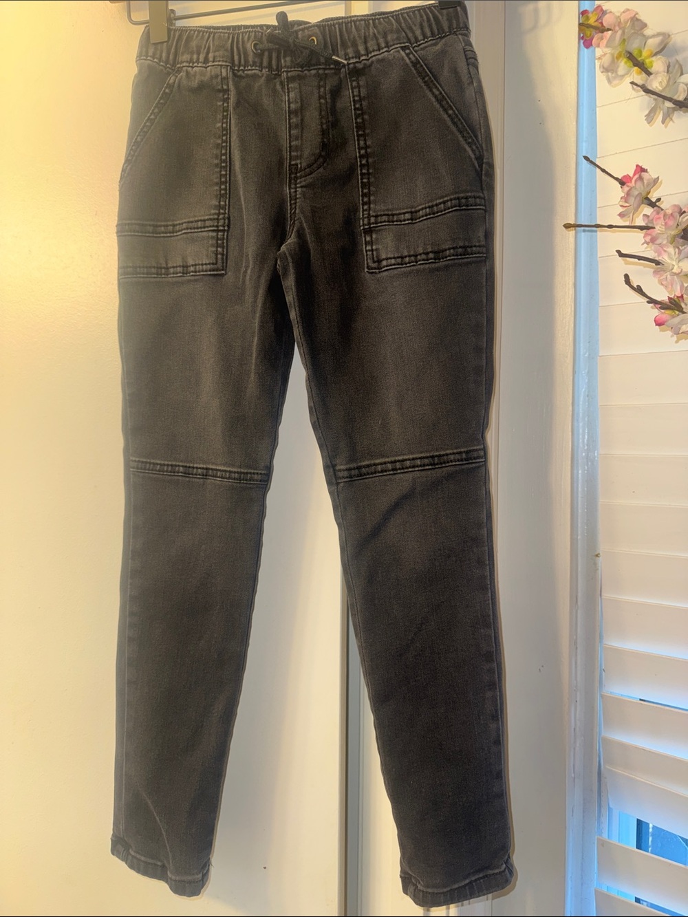 Boy Black Jogger Jeans - Casual Pull-On Denim